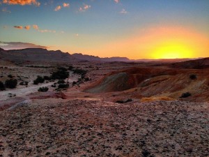 Sunset in the Negev