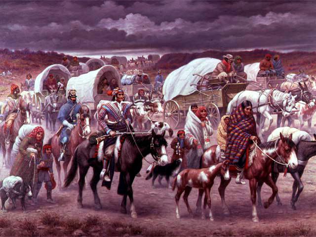 Trail of Tears: Painting by Robert Lindneux (1942)